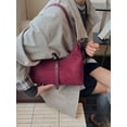 thumbnail image 4 of Sunyeur Womens Vintage Faux Suede Shoulder Bag, Trendy Dumpling Crossbody Handbag Hobo Bag Commuter Satchels, 4 of 8