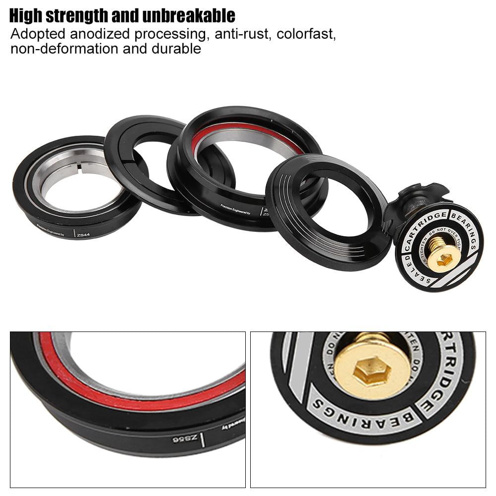 Qiilu Road Bike Headset Straight Tube External Taper Tube DualPurpose