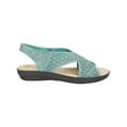 thumbnail image 2 of Easy Street Womens Faux Leather Cushioned Footbed Slingback Sandals, 2 of 3