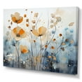 thumbnail image 2 of Designart "Orange Blue Muted botanics II" Abstract Botanicals Wall Art Print, 2 of 5