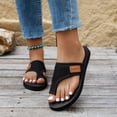thumbnail image 4 of Willtoo Womens Orthopedic Sandals Slip on Non Slip Arch Support Summer Flat Sandals Wide Walking Shoes 2026 Comfortable Foam Shoes, 4 of 7