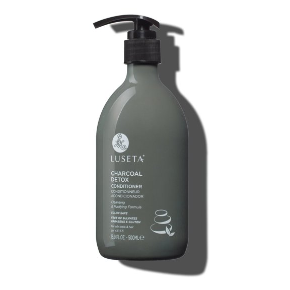 Luseta Charcoal Detox Cleansing & Purifying Conditioner for Oily Hair - Sulfate Free Paraben Free