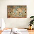 thumbnail image 3 of Elephant Stock Pirate World Map Wall Art - Horizontal Canvas Wall Art - Living Room Wall Decor - Map Canvas - Beige And Gray Decor - 12" x 8", 3 of 8