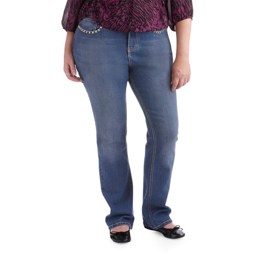 Red Rivet - Women's Plus Studded Pocket Bootcut Jeans