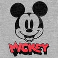 thumbnail image 2 of Toddler's Mickey & Friends Headshot Retro Logo  Graphic Tee Athletic Heather 4T, 2 of 3
