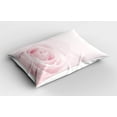 thumbnail image 2 of Ambesonne Rose Pillow Sham 2 Pack, Close up Pink Flourish, 26"x20", Pale Pink, 2 of 3
