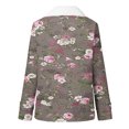 thumbnail image 5 of Puntoco Abrigo Mujer Halloween Impreso Moda Manga Larga Bolsillo Compuesto Felpa Botón Abrigo Manga Larga Sin Sombrero Casual Abrigo/Chaqueta Liquidación Puntoco Puntoco-1, 5 of 5