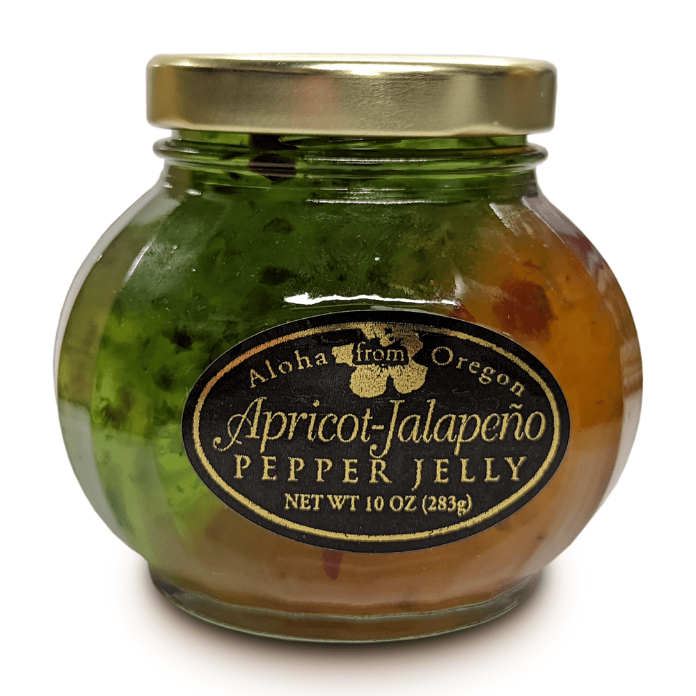 Aloha from Oregon Pepper Jelly, Apricot Jalapeno Split 10oz