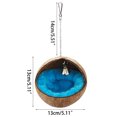 thumbnail image 3 of Clearance dongrere Hanging Coconut Bird House,Natural Coconut Fiber Shell Bird Nest for Parrot Parakeet Lovebird Finch Canary,Coconut Hide Bird Swing Toys,Bird Cage Accessories,Pet Bird Supplies, 3 of 5