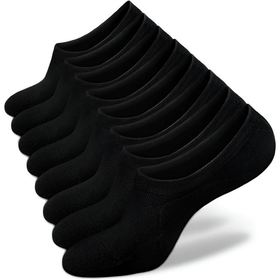 TELOLY Womens No Show Socks 4-8 Pairs Low Cut Non-Slip Socks Invisible Cotton Liner Socks