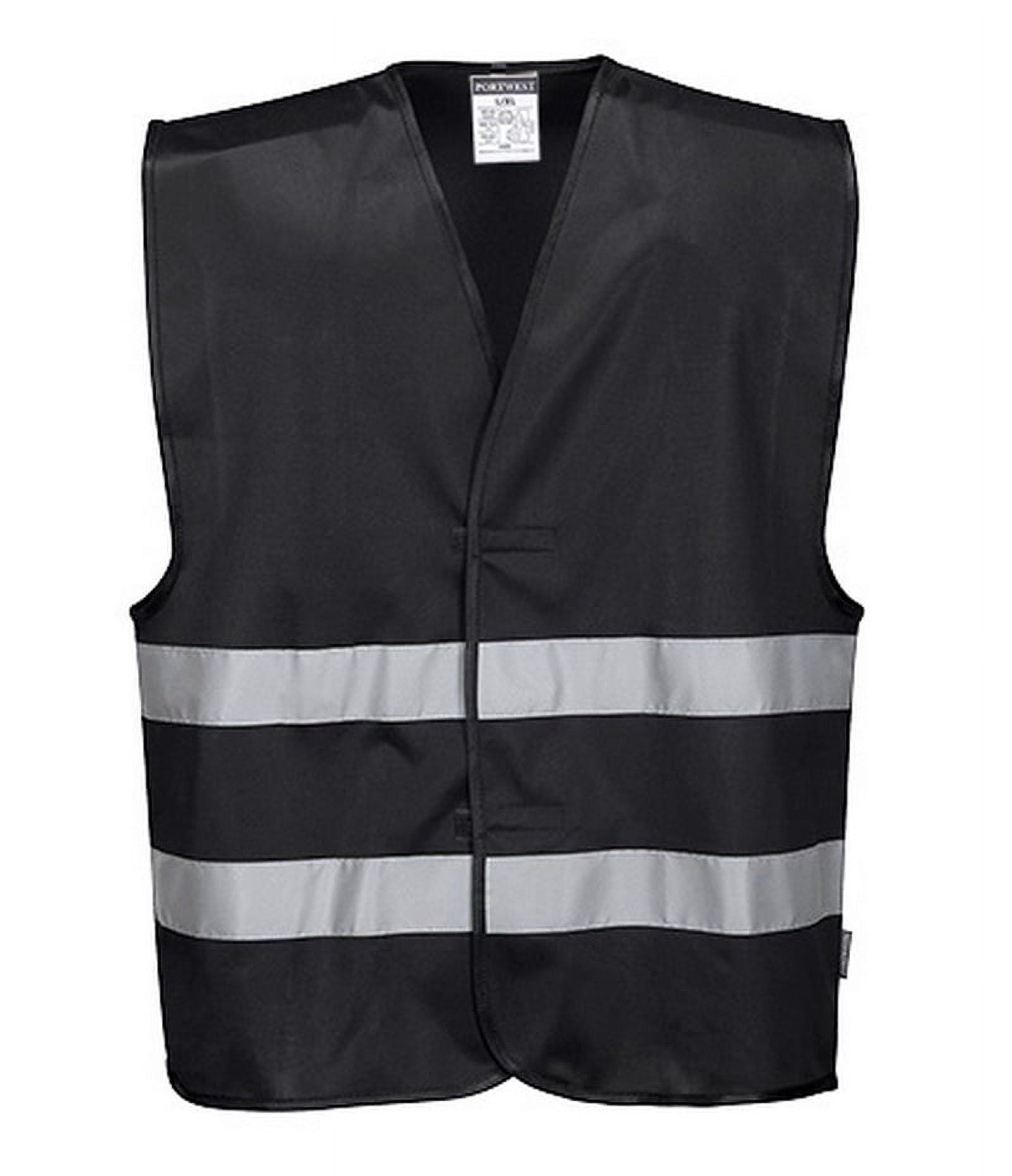 Portwest F474 Mens Reflective Iona Safety Vest Bottle Navy, S/M