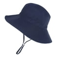 thumbnail image 5 of Otqutp Toddler Girl Bucket Cap Bucket Hat Solid Cap Boys Hat Baby Sun Hat Kids Beach Hats Wide Brim Outdoor Play For 0 to 12Years, 5 of 6