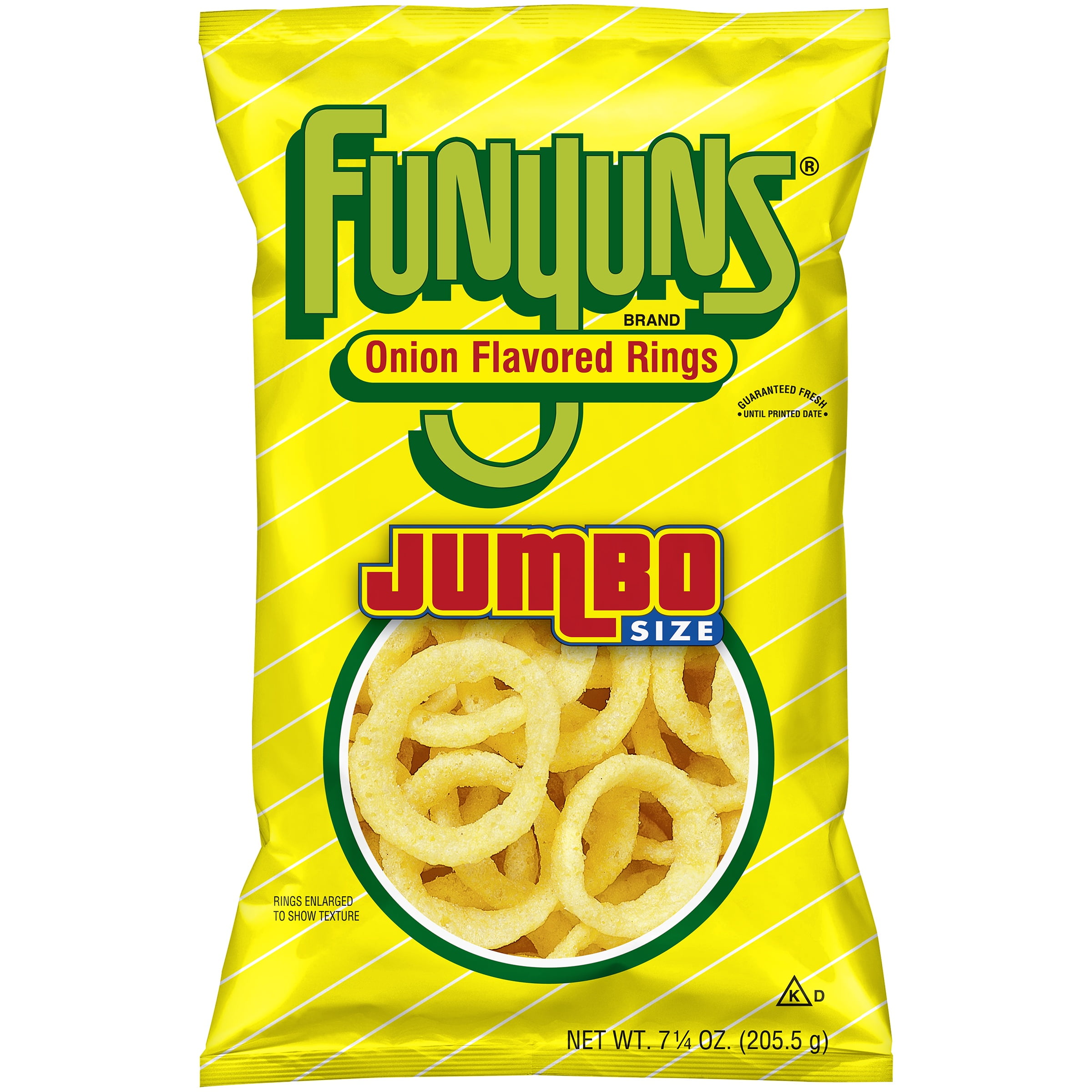 Funyuns Onion Flavored Rings Jumbo Size 7 25 Oz Plastic Bag Walmart Com Walmart Com