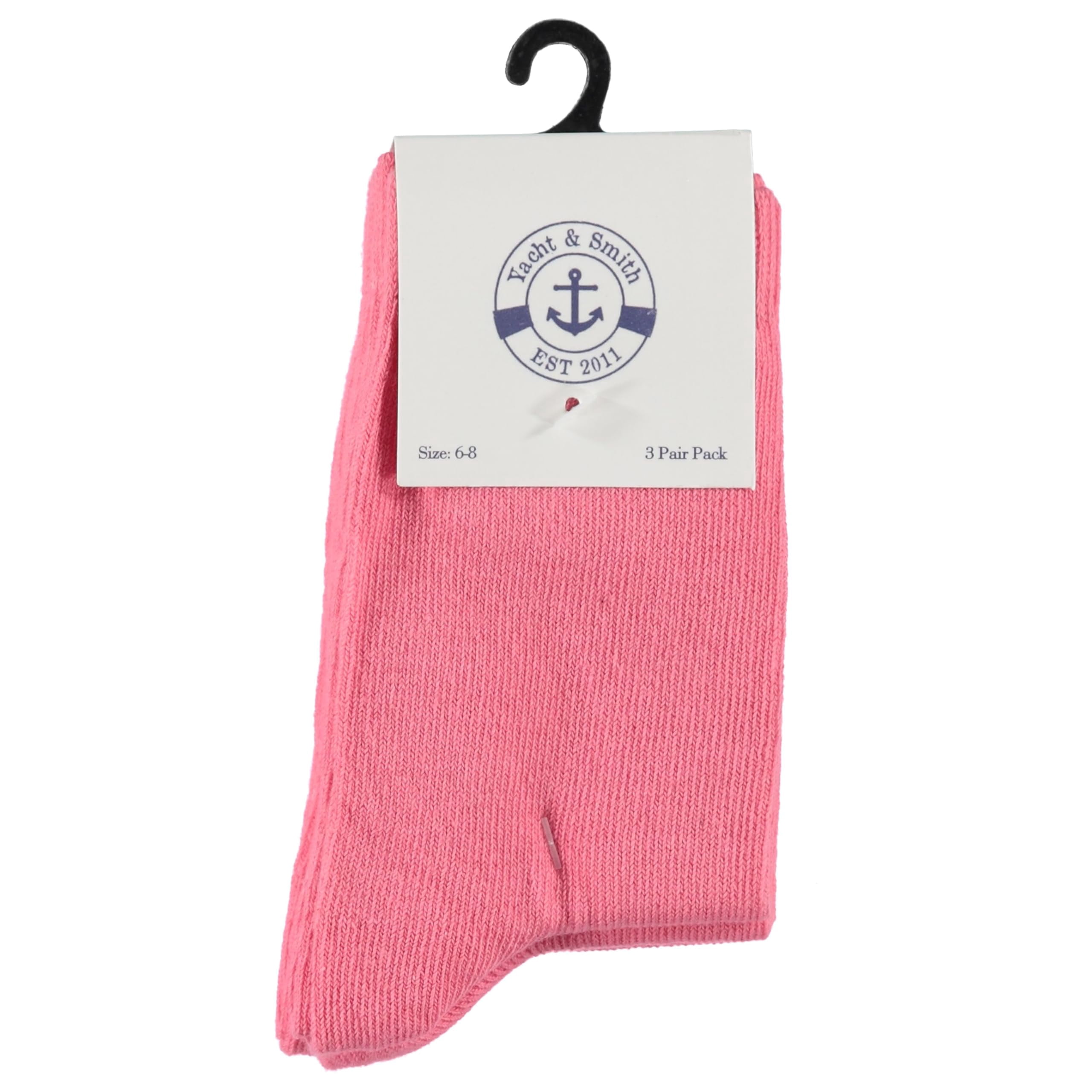 Yacht & Smith 72 Pairs Wholesale Sample Socks Kids, Crew and Ankle Socks - Mixed Assorted Random Colors Wholesale Lot Bulk, Great for Donating Shelters
