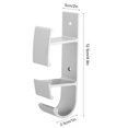 thumbnail image 4 of Colgador de pared para baño con gancho de almacenamiento de lavabo de succión potente sin clavos de 3 capas, 4 of 8