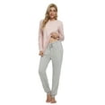 thumbnail image 3 of MintLimit Womens Pajama Set Long Sleeve Sleepwear Nightwear Soft Pjs Lounge Sets, 3 of 4