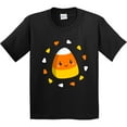 thumbnail image 3 of Inktastic Cute Halloween Candy Corn Youth T-Shirt, 3 of 5