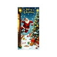 thumbnail image 2 of 35 x 72 Inch Christmas Door Cover - Santa Claus Theme, Durable Polyester, Easy to Install, Festive Party & Holiday Decor, 2 of 6