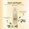 thumbnail image 3 of Warm Vanilla Body Mist for Women, Long Lasting Fine Fragrance Body Spray, Cozy Perfume Mist, Self Care Beauty Gift, 3 of 7