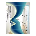 thumbnail image 2 of DESIGN ART Designart 'Nebulous Waves 8' Mid-Century Mirror - Printed Wall Mirror 27.5in.x39.5in., 2 of 5