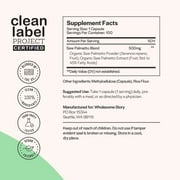 Wholesome Story Saw Palmetto Supplement for Hormonal Balance, Urinary Health, Hair Growth, 100 Ct