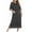 Dark Gray, variant on SCSAlgin Women's Long House Coat Full Zipper Robes Housecoat with Pockets Bath Robes Lightweight Nightdress