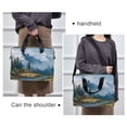 thumbnail image 6 of 16inch Laptop Briefcase, Business Laptop Bag with Detachable Strap & Padded Compartment, Water-Resistant Polyester，A Mountain, 6 of 8