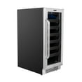 thumbnail image 5 of Whynter BWR-308SB 15" Built-In 33 Bottle Undercounter Stainless Steel Wine Refrigerator with Reversible Door, Digital Control, Lock, and Carbon Filter, 5 of 6