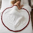 thumbnail image 5 of 39/59In Handmade Crochet Rose Bouquet Throw Blanket, Bouquet-Style Floral Throw Blanket, Soft DIY Bouquet-Style Home Decor for Valentine's, 5 of 7