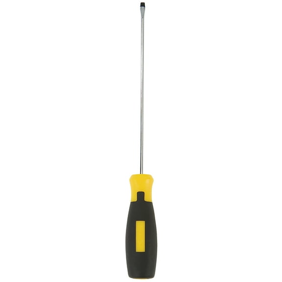 Klutch Comfort Grip Slotted Screwdriver, 1/8in. x 6in.