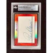 Paul Waner Ralph Kiner 2017 Leaf Masterpiece Cut Signature certified signed card 1/1 PSA/DNA Pirates