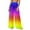 Multicolor a17, variant on UQJfacai Womens Chiffon Beach Pants Boho Flowy Wide Leg Palazzo Pants Sheer See Through Cover Up Gradient High Waist Trouser S-2XL