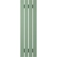 thumbnail image 6 of Ekena Millwork 15 1/2"W x 79"H Americraft Four Board (2 Batten) Exterior Real Wood Spaced Board-n-Batten Shutters (Per Pair), Track Green, 6 of 10