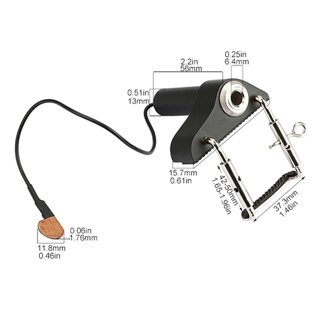 CEORPER Portable Piezo Violin Pickup Acoustic Sound Violin Bridge Pickup Professional Violin Viola Pickup Violin Accessories