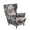AA, variant on Stretch Wingback Chair Slipcover 2 Piece Printed All Inclusive Cushion Covers-AA-(27.5-31.3")L x(31.5-36.2")W x(37.4-43.3")H