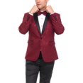 thumbnail image 6 of Adam Baker Men's Floral Paisley Shawl Lapel Tuxedo Jacket Matching Bow Tie Included, 6 of 6