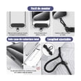 thumbnail image 5 of 2pzs Colgantes Y Correas Celular Cuerpo Moda Ajustable 10mm negro-rosa, 5 of 5
