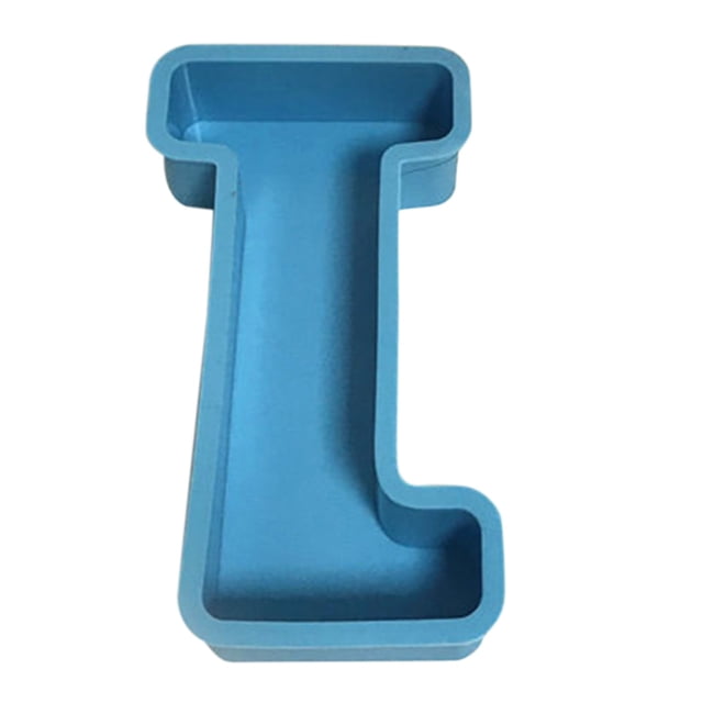 Ltdhehe DIY Mold 26 Mold Alphanumeric English Cake Silicone Alphanumeric Cake Crystal Cake Mould