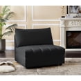 thumbnail image 3 of Meridian Furniture Jacob Black Velvet Armless, 3 of 8