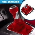 thumbnail image 2 of Bota de palanca de cambios manual Unique Bargains para Volkswagen Golf MK7 2013-2018 Rojo, 2 of 7