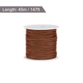 thumbnail image 2 of Unique Bargains Nylon Cord DIY Making Satin String Craft Wire with Plastic Spool 147ft, Brown, 2 of 4