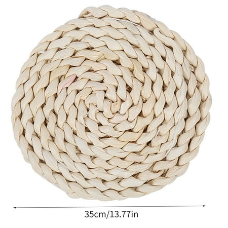 

Cotton Yarn Ramie Dining Table Insulation Pad Thick Woven Household Anti-scalding Pad