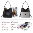 thumbnail image 4 of Fashion Handbags for Women Large Designer Ladies Hobo bag Bucket Purse Faux Leather, 4 of 14