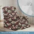 thumbnail image 3 of FKELYI Red Rose Skull Print Recliner Slipcover Anti-Dust Reclining Chair Cover with Pocket Fitted Couch Covers for Lazyboy Lounge Armchair Protector for Home Decor, 3 of 7