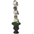 thumbnail image 5 of Northlight 16" Skull Tower Topiary in Urn Halloween Decoration, 5 of 5