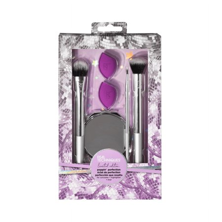 Real Techniques Poppin Perfection 5 Piece Makeup Brush and Sponge Set