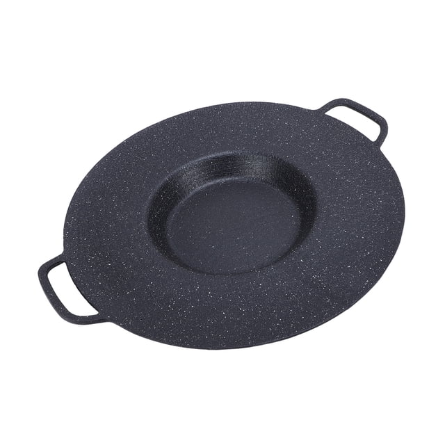 Sartén de frying de Barbacoa, Aluminio de Gran Capacidad de aluminio Aleació Redonda de Parrilla de Parrilla de Parrilla de Metal para el HOGAR PARA EL HOGAR