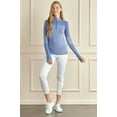 thumbnail image 3 of Women's Quarter Zip-Up Front Jacket with Thumb Holes - Great for Layering, 3 of 5