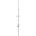 HomeZone 3 Tier Extension Pole Corner Shower Caddy with Shelves