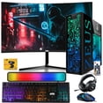 thumbnail image 1 of Restored TechMagnet Gaming Desktop PC,Intel i7 6th Gen,Zeus Pro 6,GT 1030,8GB RAM ARGB,512GB SSD+2TB HDD,24 Inch Curved Monitor,Wi-Fi | Bluetooth Adapter,Webcam,RGB Kit,Windows 11 Pro, 1 of 9